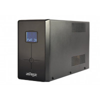 ИБП Gembird EnerGenie с USB и ЖК-дисплеем, 2000 ВА / 1200 Вт, 1 x вход C14, 3 шт. выход C13, 2 шт. выход Schuko, черный